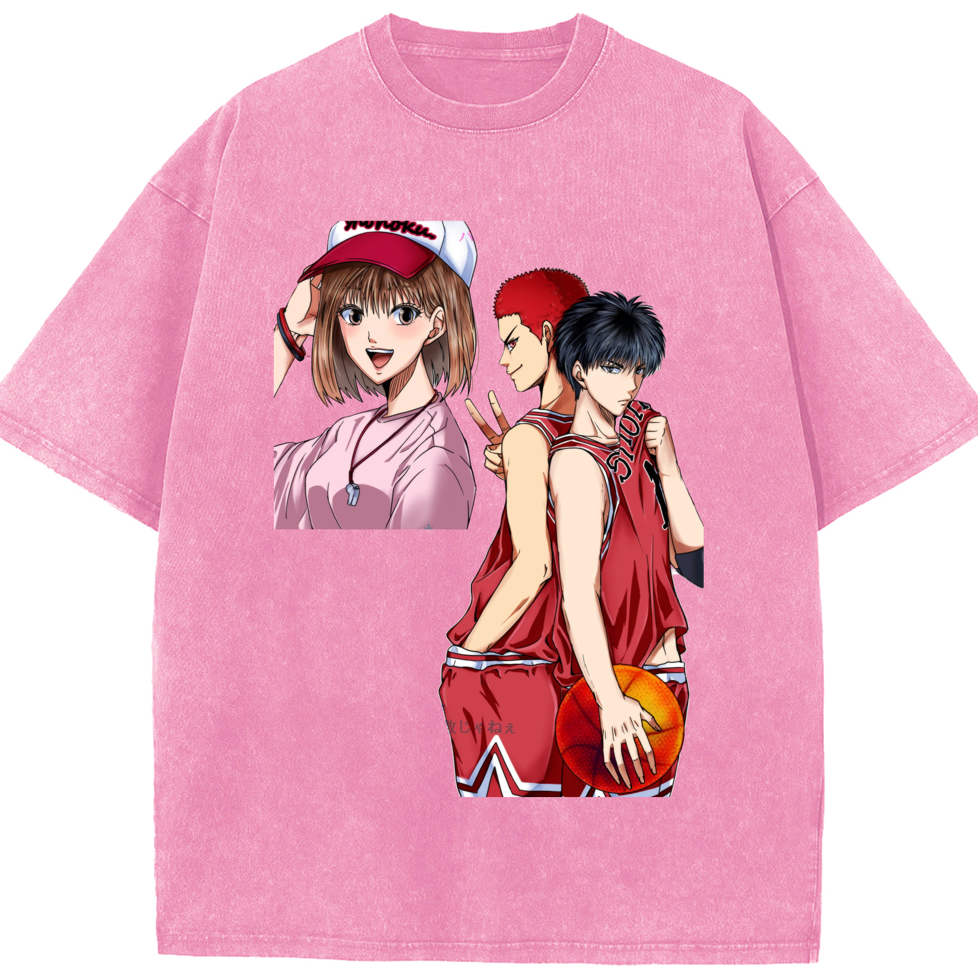 （画像用） SLAM DUNK／スラムダンク 綿100% ヴィンテージ風 半袖Tシャツ（フロントプリント）